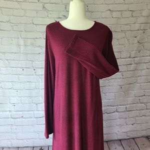 SOFT Stretch Dress, Maroon, Size XL, Old Navy